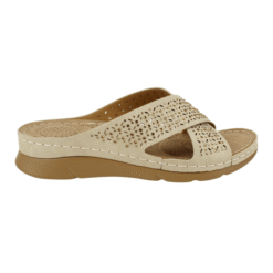 Sandalia Perforada Beige
