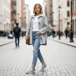 Alternative view of Zapatilla Slip On Confort Celeste