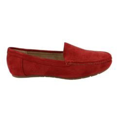 Mocasín  Slip On Confort Rojo