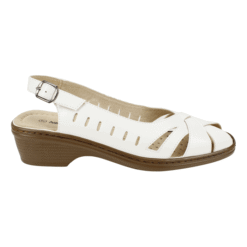 Sandalia Troquelada Blanca