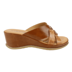 Sandalia Tiras Cruzadas Café