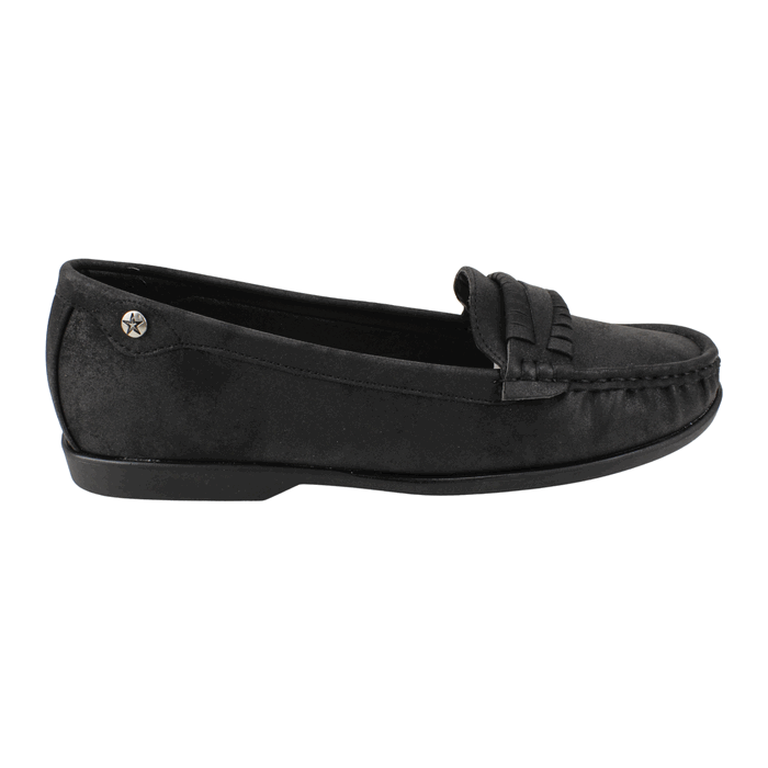 Mocasín Flecos Negro