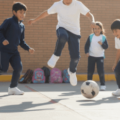 Alternative view of Zapatilla Escolar Blanca