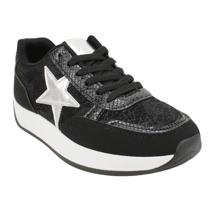 Zapatilla Stellar Plataforma Negra - Imagen 2
