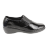 Zapato Confort Cierre Negro Brillante - Confortable Mujer en NEW WALK SHOES