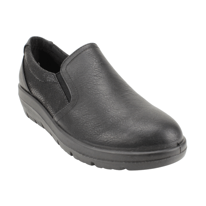 Zapato Confort Elasticado Negro - Confortable Mujer en NEW WALK SHOES
