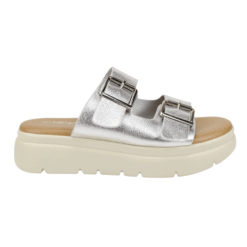 Sandalia Plataforma Plateada