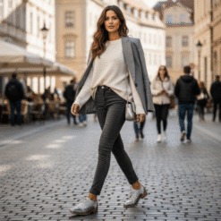 Alternative view of Zapato Reptil Plateado