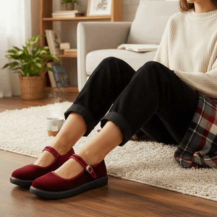 Zapato Microfibra Rojo - Outlet en NEW WALK SHOES