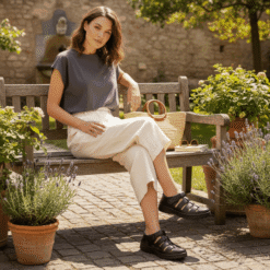 Alternative view of Sandalia Franciscana Negra