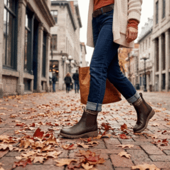 Alternative view of Botín Doble Tirador Café