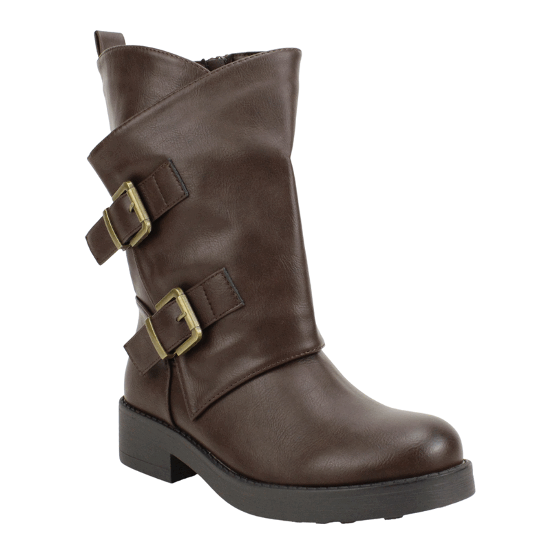 Bota Biker Corta Café - Imagen 3