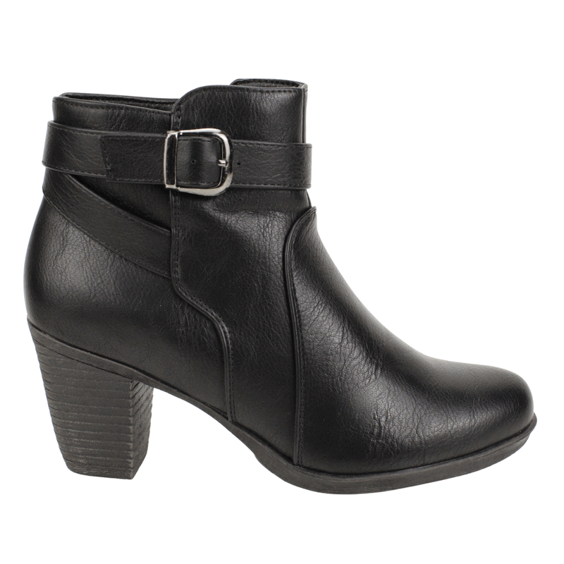 Botín Hebilla Comfort Negro