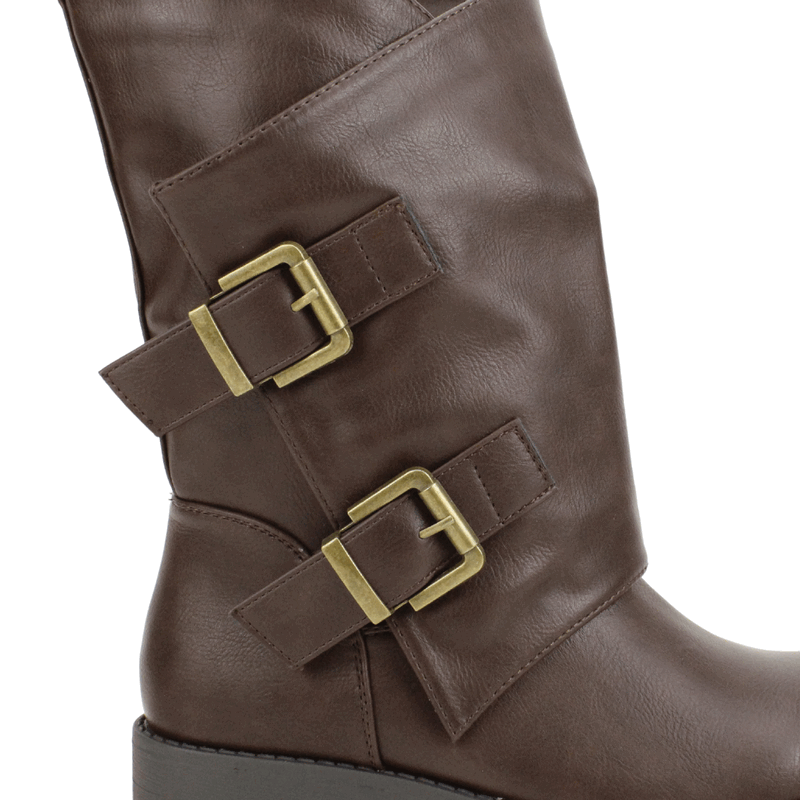 Bota Biker Corta Café - Imagen 5