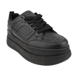 Zapatilla Plataforma Alta Negra - Zapatillas en NEW WALK SHOES