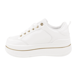 Zapatilla Plataforma Alta Blanca - Imagen 4
