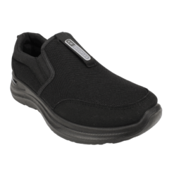 Zapatilla Mesh Confort Slip On Negra - Zapatillas en NEW WALK SHOES