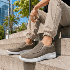 Zapatilla City Confort Slip On Marrón - Zapatillas en NEW WALK SHOES